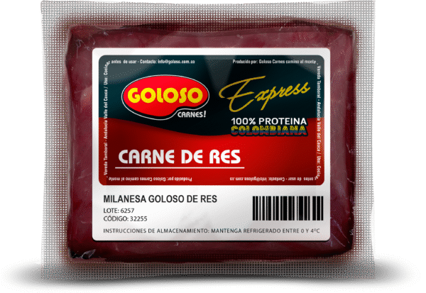 Milanesa de res 4 porciones