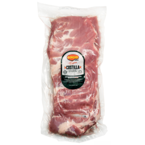 Costilla St Louis de Cerdo Goloso Parrilla de 1.000g aprox. En presentación de peso variable, corte jugoso y carnudo, ideal para la parrilla, barril u horno.